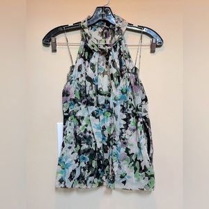 Elie Tahari - Floral Blouse - Petite Medium